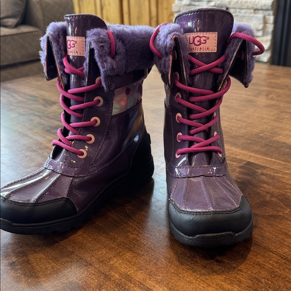 UGG Purple Kids Rain & Snow Boots Excellent Condition!